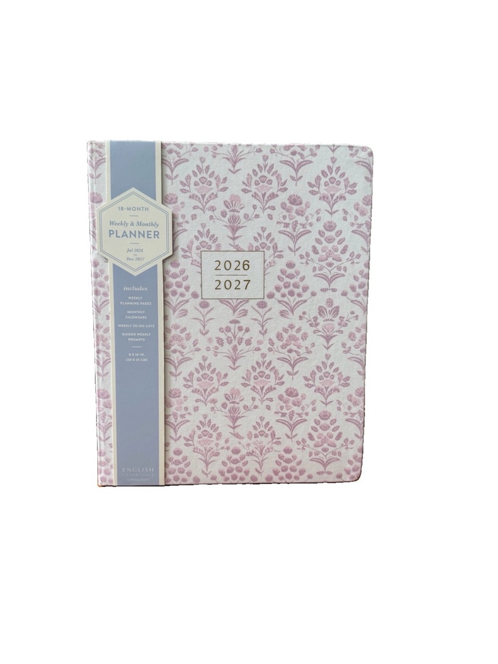 Eccolo Planner 2026- 2027 18-Month Weekly & Monthly Planner Faux Leather 10x8”